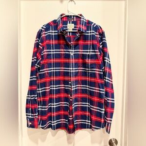 St. John's Bay Red and Blue Checkered Shirt